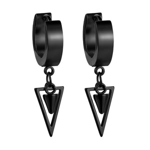 Hinged Unisex Earrings with Drop