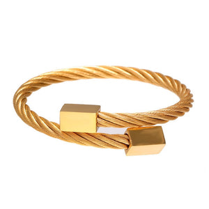 Classic Men's Gold plated Stainless Steel Bracelets