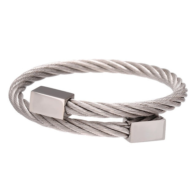 Classic Men's Gold plated Stainless Steel Bracelets
