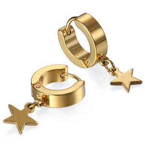 Lunar Charm Huggie Earrings