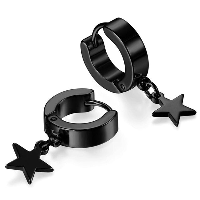 Lunar Charm Huggie Earrings