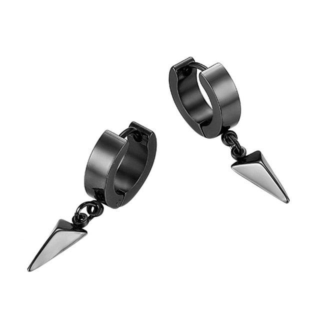 Hinged Unisex Earrings with Drop
