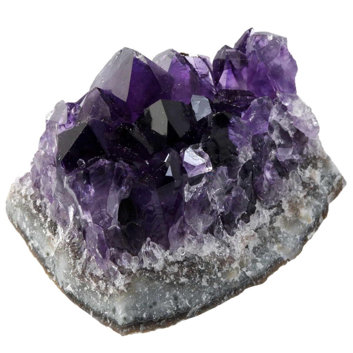 Natural Raw Amethyst Quartz Crystal Cluster