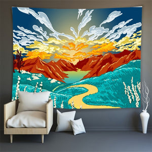 Japanese Inspired  Tapestry