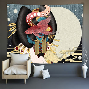 Japanese Inspired  Tapestry